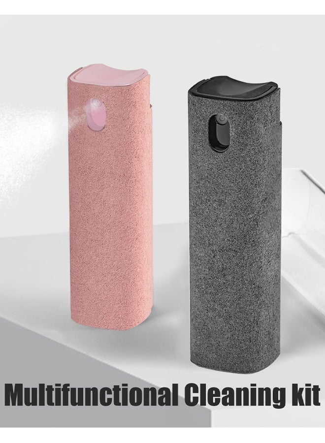 2 PCS Portable Screen Cleaner Kit, Reusable Screen Cleaner 3-In-1 Fingerprint-Proof Spray Bottle Tool and Microfiber Cloth For Phone,Laptop,Tablet,TV, Monitor,Car Screens - Image 3