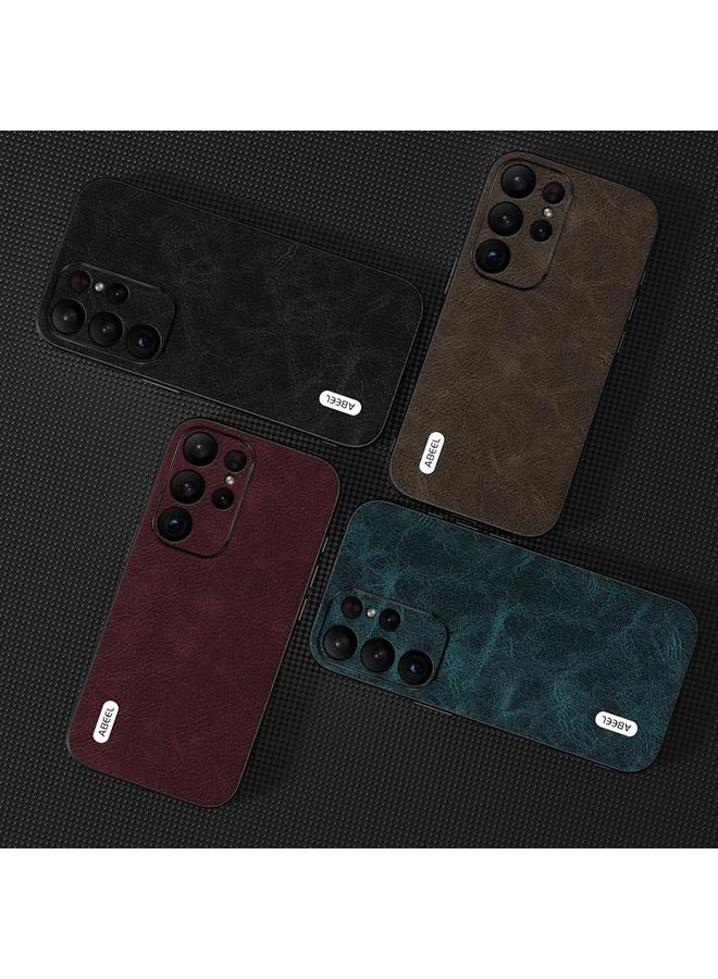 S-TOP Case For Samsung Galaxy S23 Ultra 5G ABEEL Dream Litchi Texture PU Phone Case - Image 4