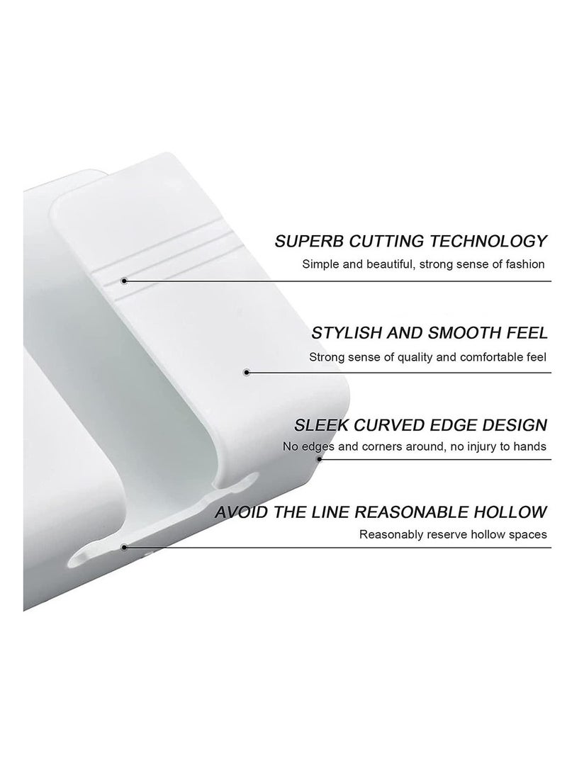 3 PCS Wall Mount Phone Holder And Remote Holder Wall With 3M Adhesive Phone Charger Stand Damage-Free Charging Dock Remote Control Storage Box For Bedroom Kitchen - Image 3