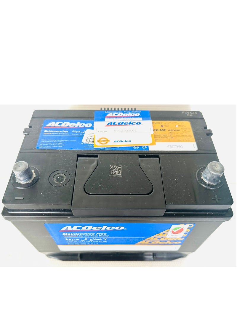 Ac Delco Car Battery 12V 50AH N50L-MF - Image 2