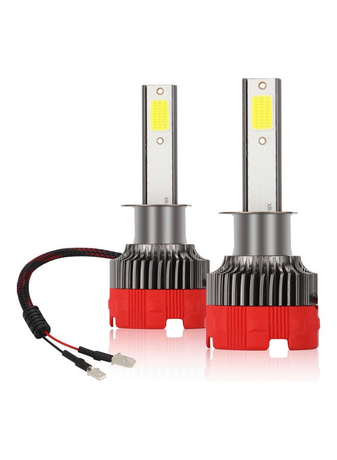 إسكدنيا طقم مصابيح ضباب LED للسيارة مكوّن من قطعتين طراز H1 - Image 1