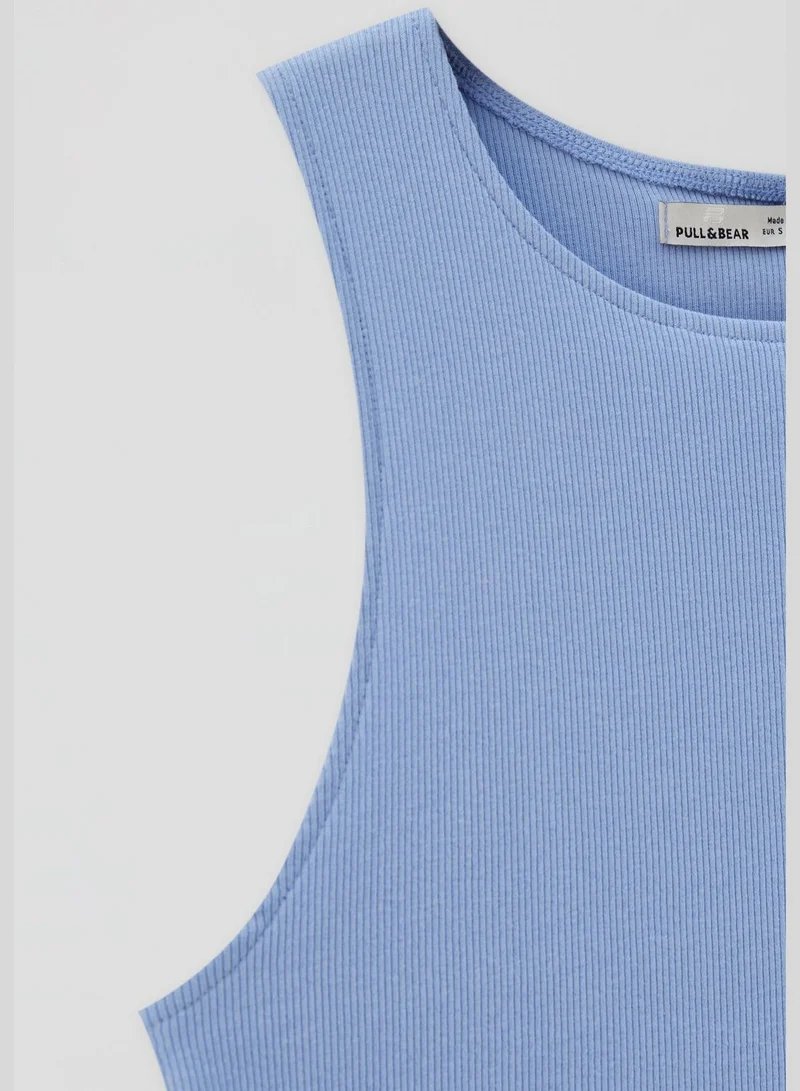 PULL&BEAR Ribbed crop top