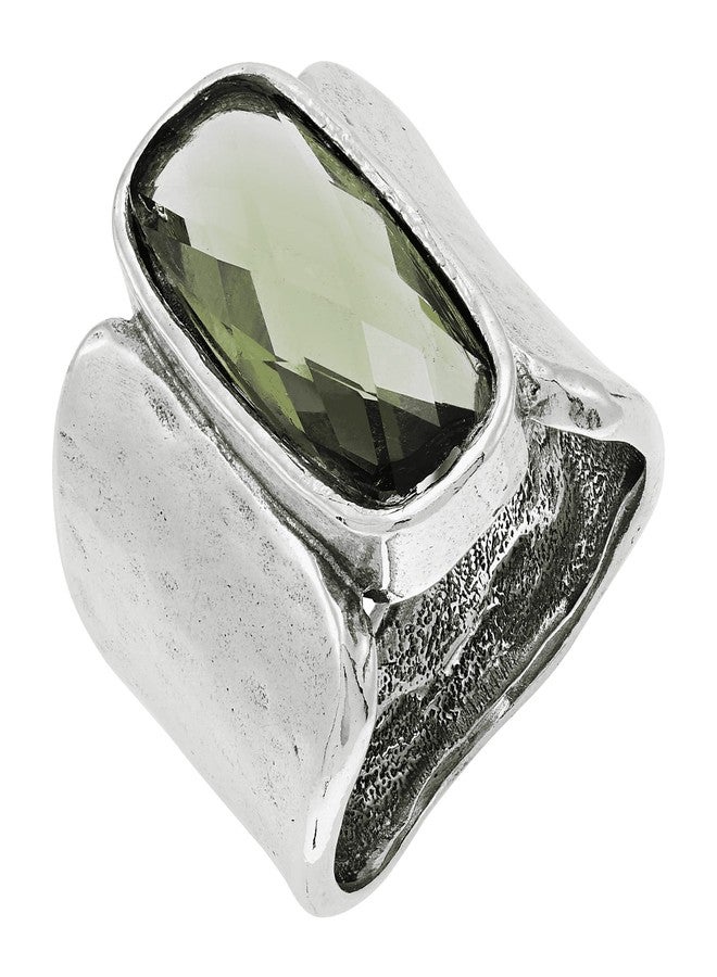 Silpada 'Zircon Token' Olive Green Cubic Zirconia Ring in Sterling Silver, Size 10, Size 10 - Image 2