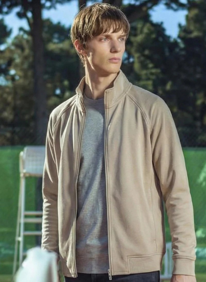 NOBERO Nobero UPF 50 Jacket | Men Zip Jacket | Regular Fit | Elastomultiester-Polyester Blend | UPF 50 Sun Protection | Anti-Odor & Anti-Microbial Finish