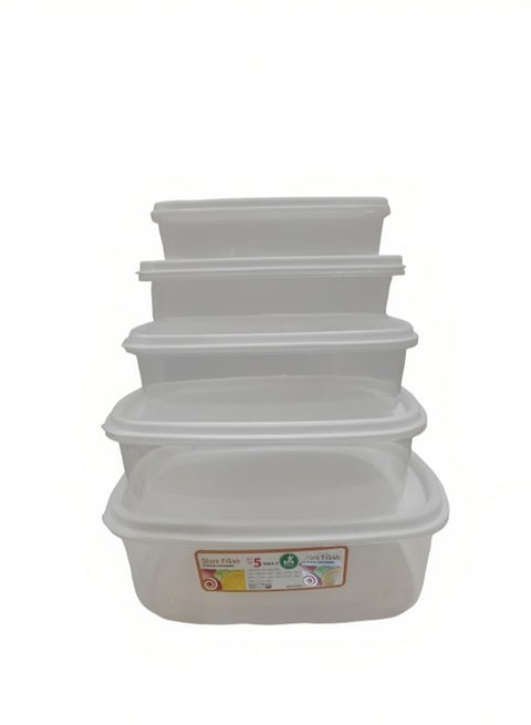 5-Piece Transparent Food Container Set 14-56772