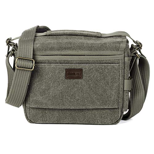 Think Tank Retrospective 5 V2.0 Canvas Shoulder Bag for Mirrorless or Standard DSLR Cameras and Photo Accessories - Pinestone - Small - Image 3