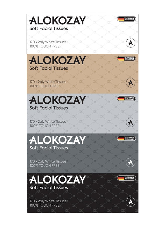 Alokozay Soft Facial Tissue 170 Sheets x 2 Ply - Image 1