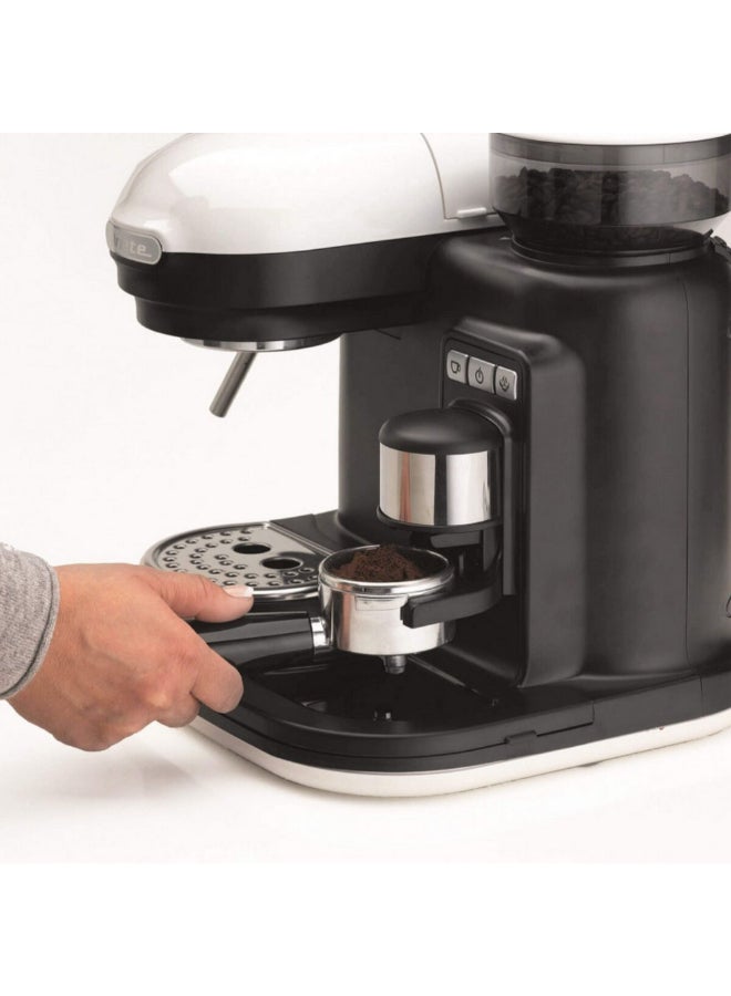 أريتي Espresso Machine with Integrated Coffee Grinder Black and White 30.5 x 30.5 x 30 cm 00M131801ARAS 0.8 L 1080 W 00M131801ARAS Black and White - Image 4