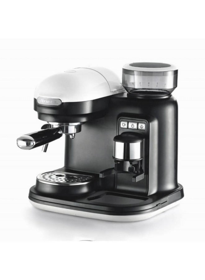 أريتي Espresso Machine with Integrated Coffee Grinder Black and White 30.5 x 30.5 x 30 cm 00M131801ARAS 0.8 L 1080 W 00M131801ARAS Black and White - Image 1