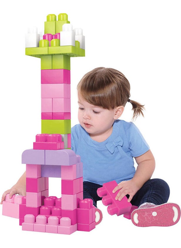 Mega Bloks - First Builders 60 Pack Block Bags (Pink) - Image 1