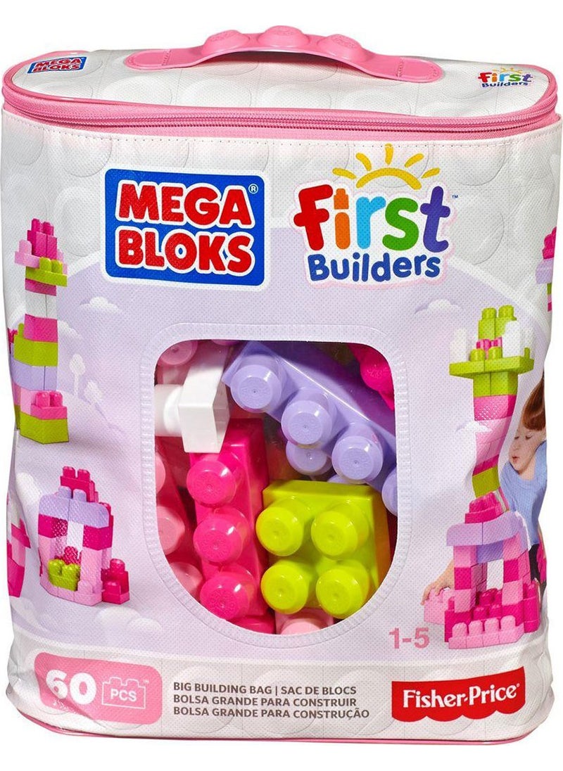 Mega Bloks - First Builders 60 Pack Block Bags (Pink) - Image 1
