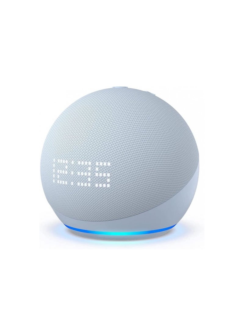 Generic - Echo Dot 5 Generation Release Arabic or English with Clock Color Cloud Blue - Image 1
