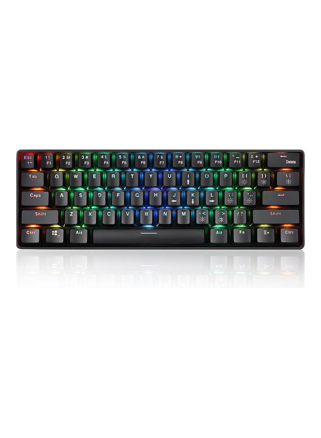 NIBEMINENT Mechanical Wireless Keyboard Black  - Image 1