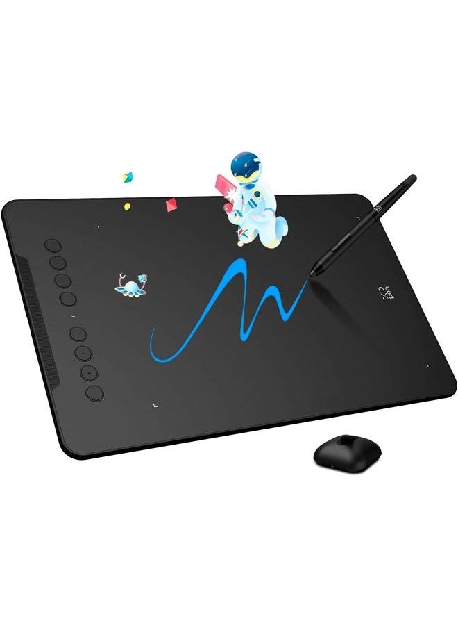 إكس بي-بن تابلت ديكو 01 إصدار V3 للرسم – بمقاس 10 × 6.25 بوصة، يدعم 8192 مستوى ضغط، مزود بقلم بدون بطارية، دعم الإمالة، و8 أزرار اختصار قابلة للتخصيص.  - Image 1