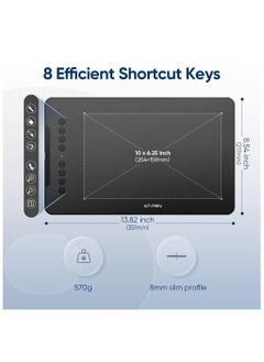 XP-PEN Deco V3 Graphics Tablet | 10x6.25", 8192 Pressure Levels, Battery-Free Stylus, Tilt Support, 8 Shortcut Keys  - Image 4