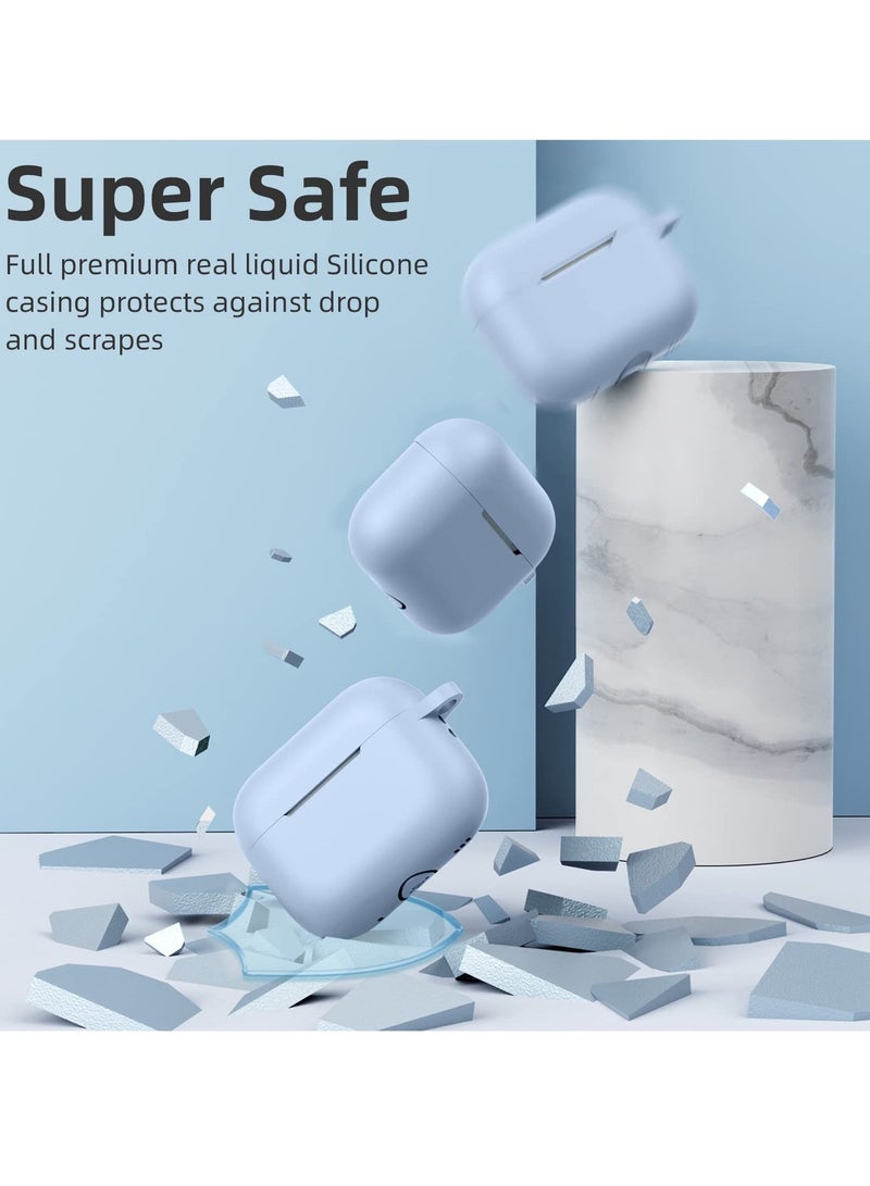 AirPods Pro 2 Case Cover for Women and Men, Soft Silicone Protective Case for Airpods Pro 2nd Generation 2023 2022 and AirPods Pro 1st 2019 with Keychain Front LED Visible Lalic - Image 4