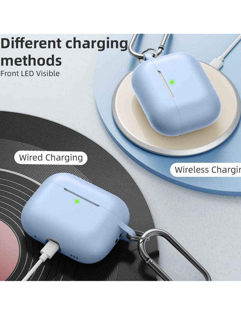 AirPods Pro 2 Case Cover for Women and Men, Soft Silicone Protective Case for Airpods Pro 2nd Generation 2023 2022 and AirPods Pro 1st 2019 with Keychain Front LED Visible Lalic - Image 5