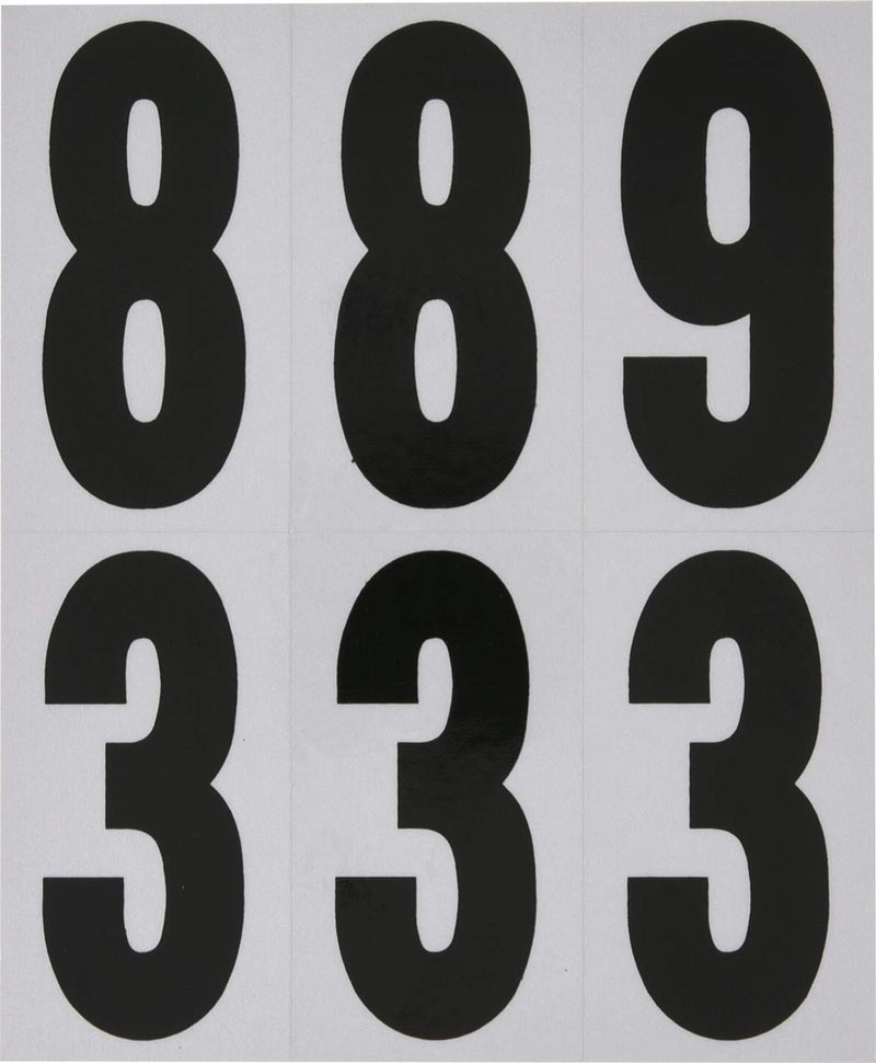 Hillman 843445 Reflective Adhesive Mailbox Number Pack, 3", Black and White - Image 5