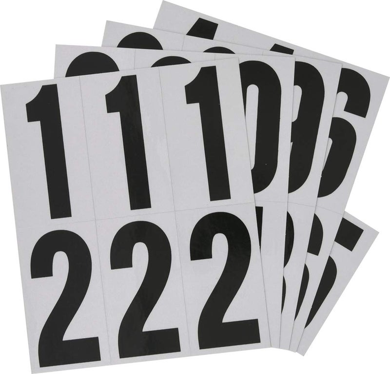 Hillman 843445 Reflective Adhesive Mailbox Number Pack, 3", Black and White - Image 2
