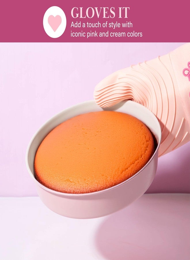Paris Hilton Nonstick Carbon Steel Bakeware Collection, 9-Inch Round Cake Pan, Dishwasher Safe, Made without PFOA and PFAS, Pink Cream Two-Tone - Image 3