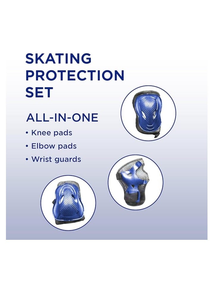 ENDLESS  EL1028 Protective Guard Kit for Skating, Cycling and Skateboarding with Knee, Elbow and Wrist Protector |Material : ABS, Nylon | With Adjustable Straps to Fit Perfectly for Adults - Image 1