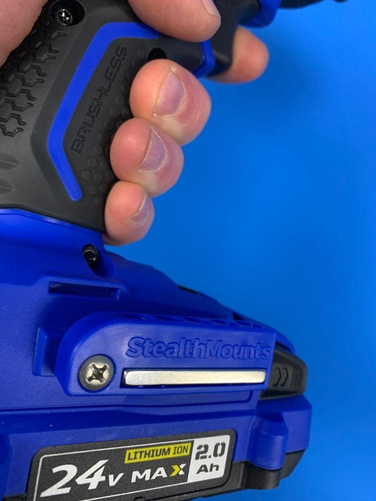 StealthMounts Magnetic Bit Holder for Kobalt (2 Pack) - Blue | Made in UK - Image 4