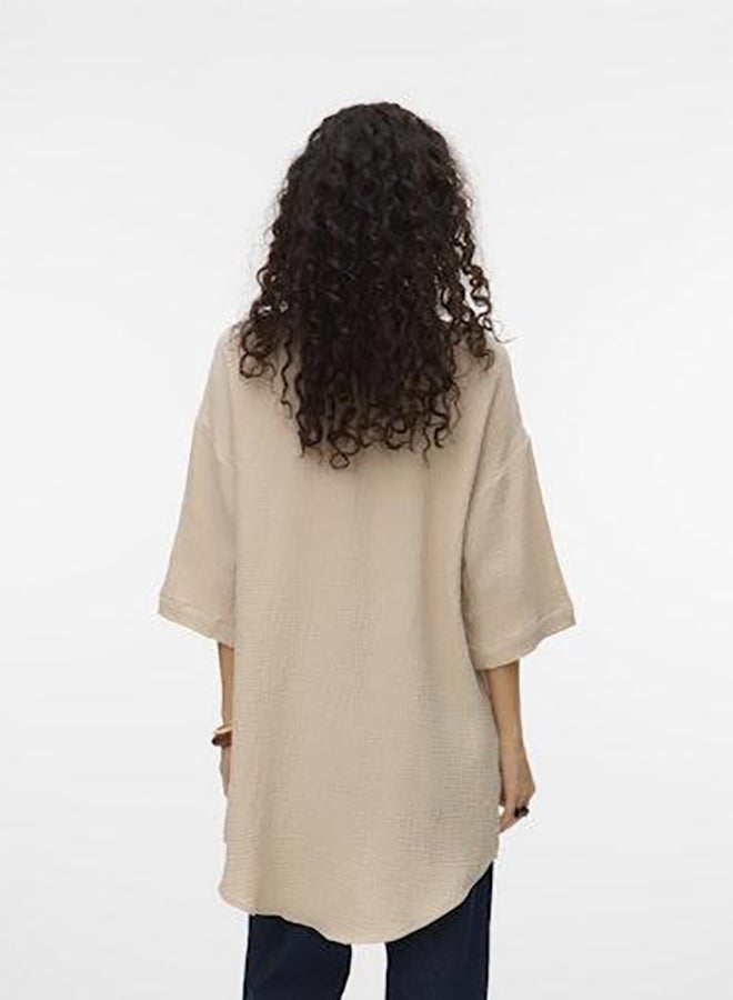 VERO MODA Vmnatali 3/4 Long Overshirt Wvn Noos - Image 4