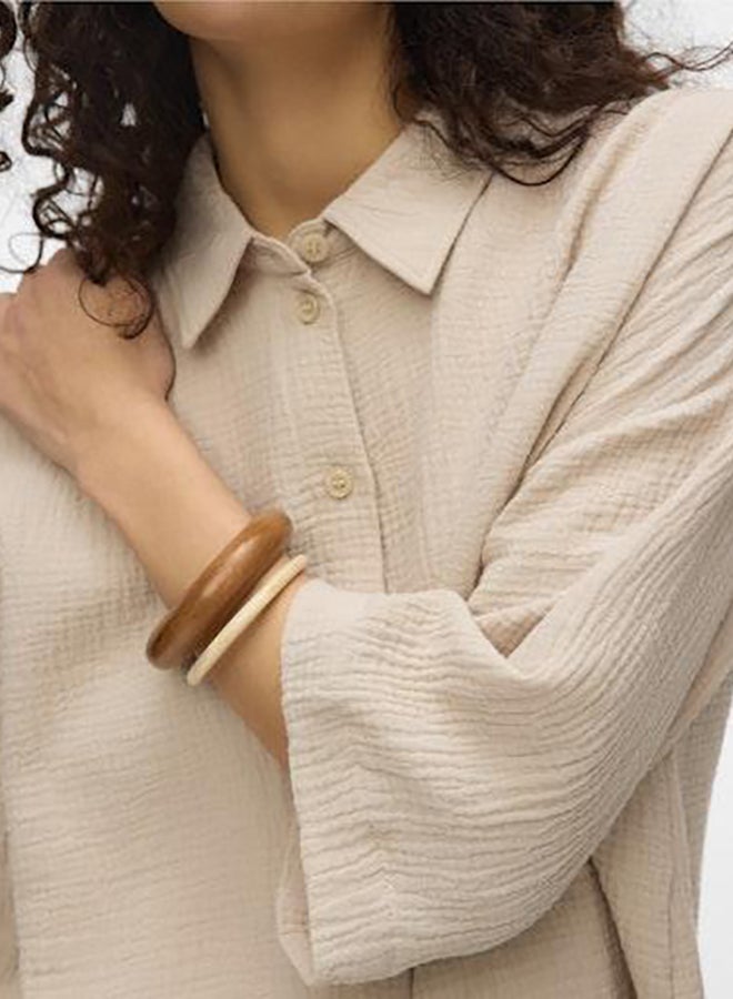 VERO MODA Vmnatali 3/4 Long Overshirt Wvn Noos - Image 5