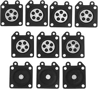Mtsooning 10PCS Carburetor Diaphragm Gasket,Carb Metering Diaphragm Assembly for 2500 3800 4500 Chainsaw Repair Parts. - Image 1
