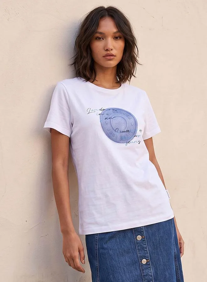 Lee Cooper Lee Cooper Relaxed Fit Cotton T-shirt with Logo Print