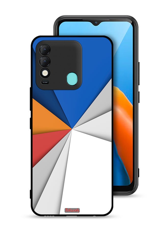 Tolwak Tecno Spark 8 Protective Case Cover Material Matches Abstract Art - Image 1