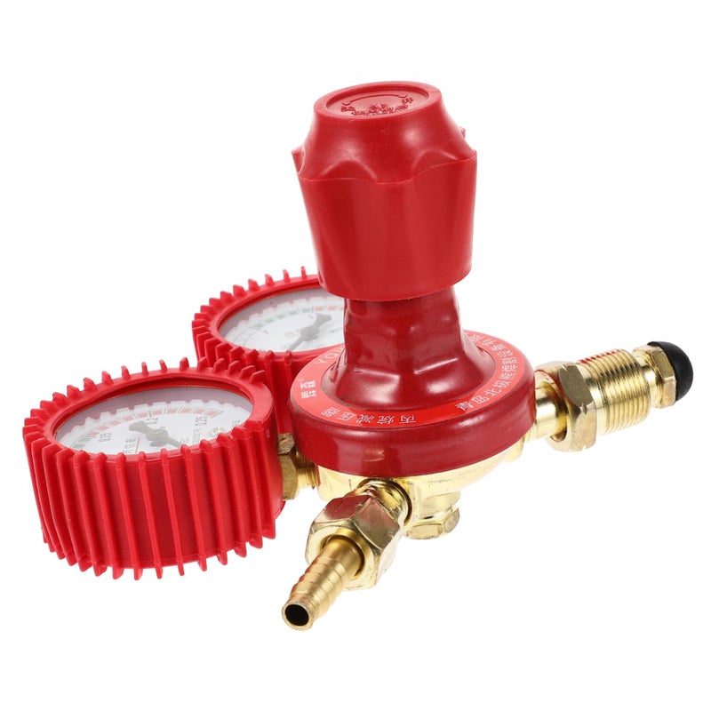 Dual Gauge CO2 Propane Regulator High Pressure Shockproof Gas Meter - Image 2