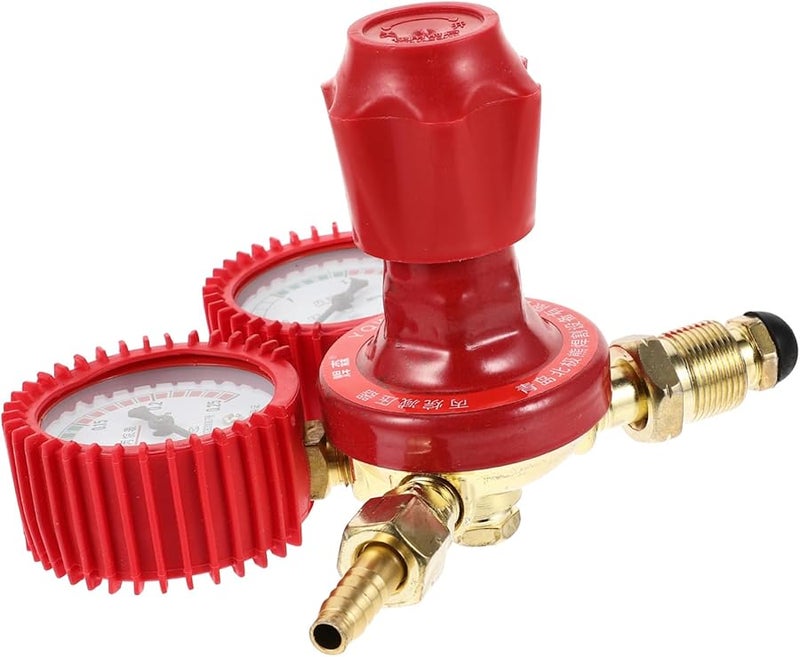 Dual Gauge CO2 Propane Regulator High Pressure Shockproof Gas Meter - Image 1