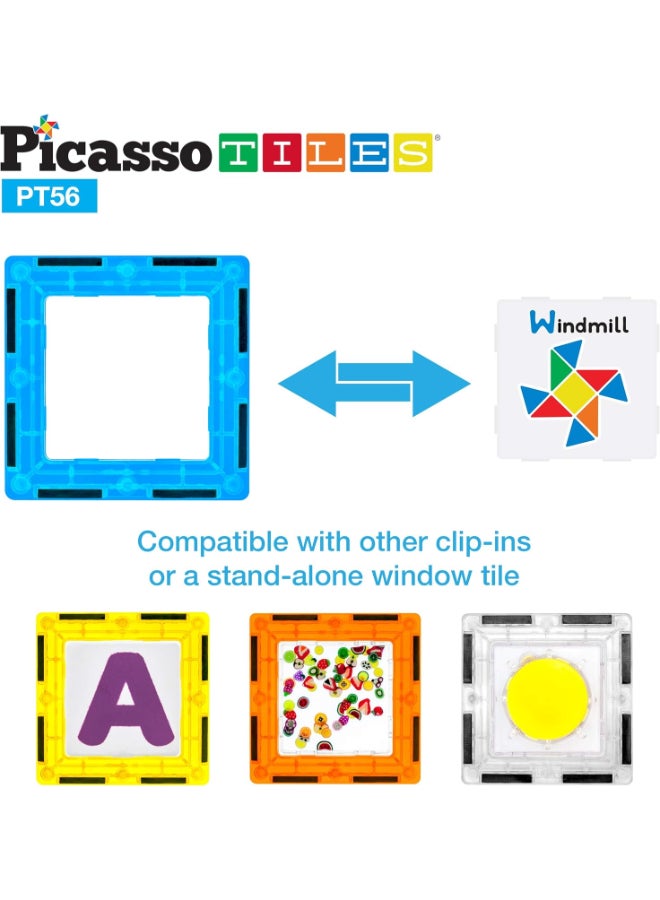 PicassoTiles Picasso Magnetic Tiles Fundamental & Cognition Set 56pieces - Image 5