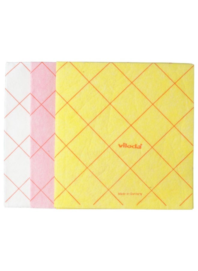 فيليدا 3-Piece Breathable All Purpose Cleaning Cloths Multicolor 38 x 40inch VC11 - Image 3
