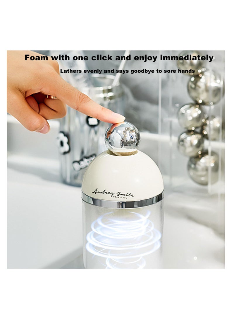 SOLARAE Automatic Soap Dispenser, Electric Automatic Soap Dispenser with Motion-Sensing LED Light, Rechargeable Soap Dispenser Bathroom, Waterproof Soap Pump, Durable Soap Dispenser for Bathroom Kitchen Kids - Image 3