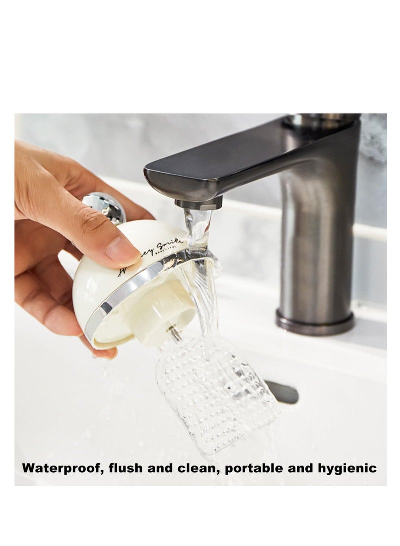 SOLARAE Automatic Soap Dispenser, Electric Automatic Soap Dispenser with Motion-Sensing LED Light, Rechargeable Soap Dispenser Bathroom, Waterproof Soap Pump, Durable Soap Dispenser for Bathroom Kitchen Kids - Image 5