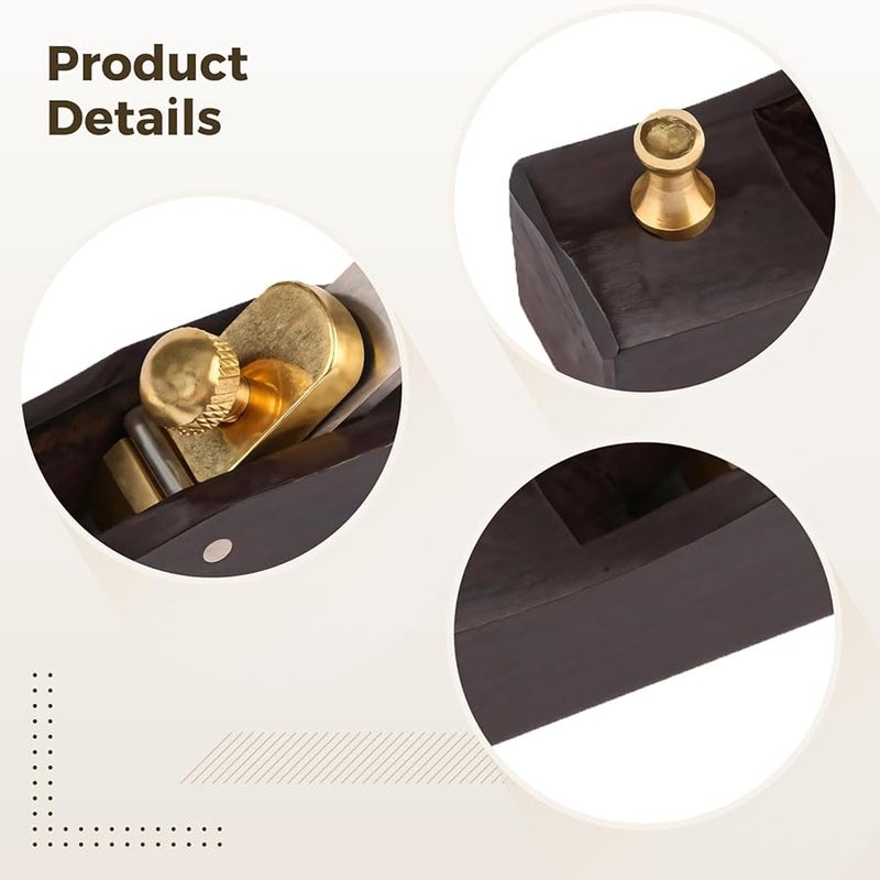 Chamfer Plane Woodworking Tool Portable Edge Trimmer with High Speed Steel Blade - Image 3