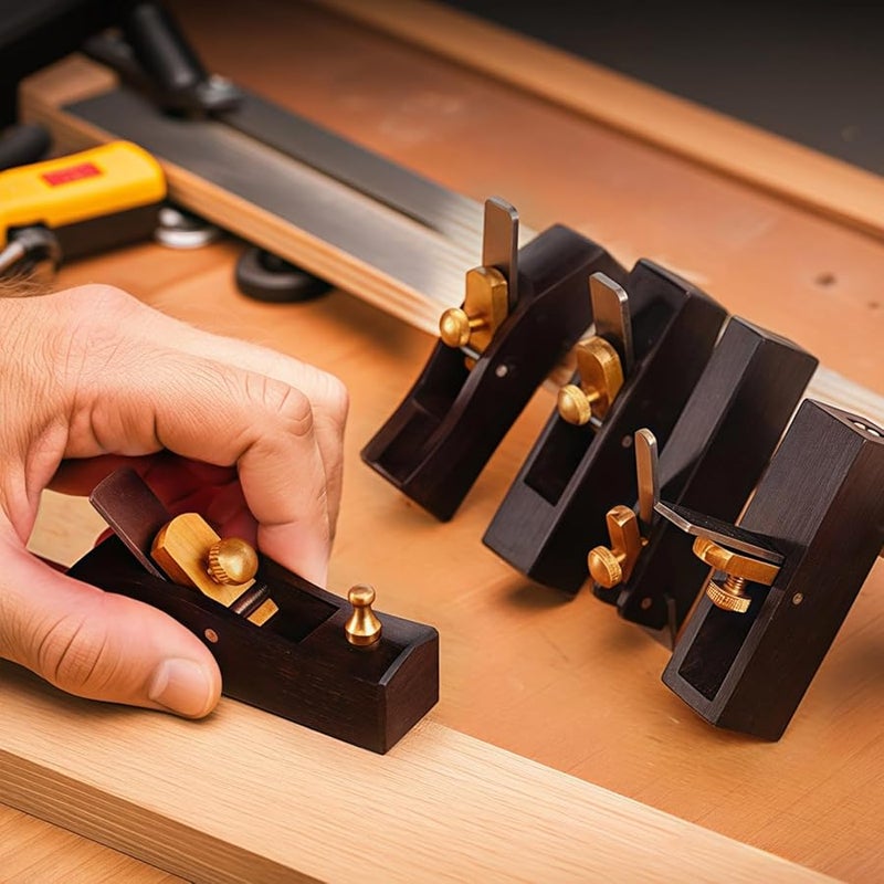 Chamfer Plane Woodworking Tool Portable Edge Trimmer with High Speed Steel Blade - Image 4