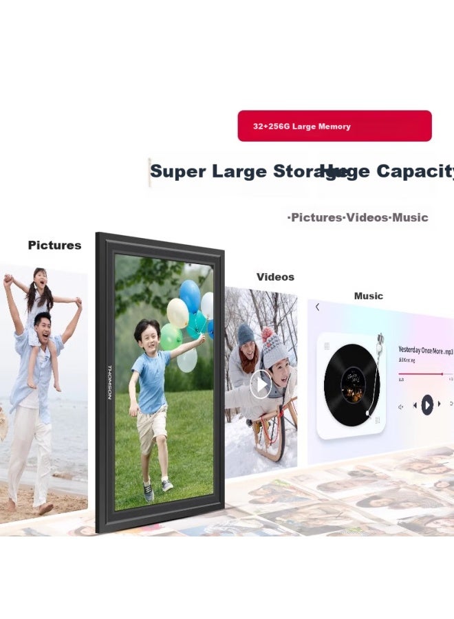 Thomson 15.6-inch Electronic Al Display Touch Screen Digital Photo Frame Home Photo Video Player Horizontal Vertical Stand Memorial Gift - Image 1