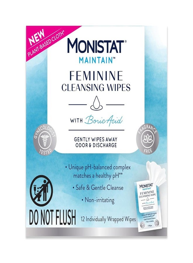 Monistat Boric Acid Feminine Cleanser, (1 Wash & 1 Cloth (Variety Pack - Image 3