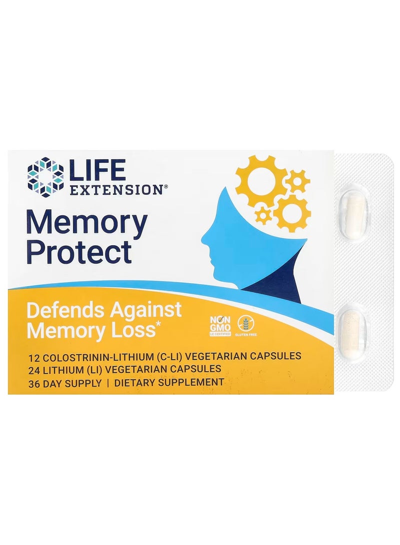 تمديد الحياة، حماية الذاكرة، 36 كبسولة نباتية