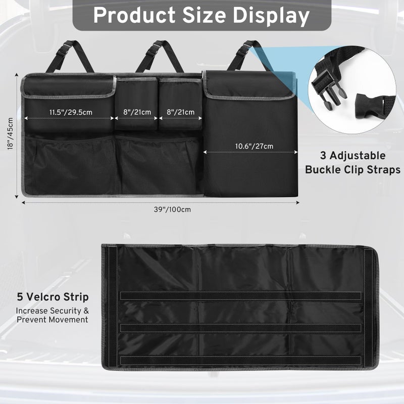XHRING Car Trunk Organizer Backseat Hanging Storage Bag for Subaru Crosstrek Forester Outback Ascent Premium Sport Limited Base Touring XT SUV Accessories 2000-2025 2026 - Image 4