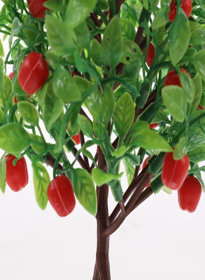 ARTIBETTER 6 Pcs Fruit Tree Model Small Green Faux Plant for Tabletop Decoration Realistic Fake Fruit Tree for Crafts and Architecture 8.25X4.13X3.93 Inch - Image 5