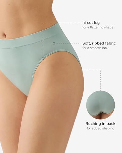 Wacoal Women's B-Smooth Seamless Full Coverage Hi-Cut Brief Panty, 834175 - Image 2