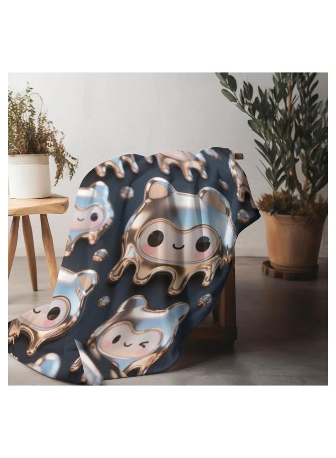 عام بطانية رقيقة من الفانيلا (دافئة ومريحة، ومناسبة للنوم، واستخدام الألعاب، وإزالة الغبار والرمل) 150 سم * 200 سم - 202 - Image 1