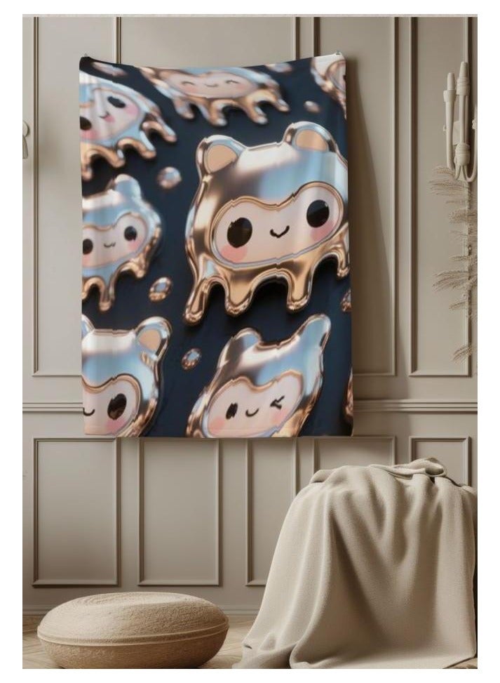 عام بطانية رقيقة من الفانيلا (دافئة ومريحة، ومناسبة للنوم، واستخدام الألعاب، وإزالة الغبار والرمل) 150 سم * 200 سم - 202 - Image 3