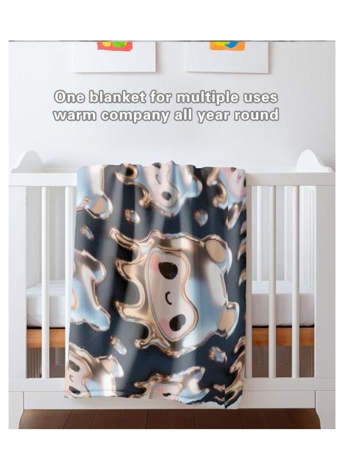 عام بطانية رقيقة من الفانيلا (دافئة ومريحة، ومناسبة للنوم، واستخدام الألعاب، وإزالة الغبار والرمل) 150 سم * 200 سم - 202 - Image 4