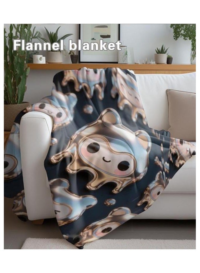 عام بطانية رقيقة من الفانيلا (دافئة ومريحة، ومناسبة للنوم، واستخدام الألعاب، وإزالة الغبار والرمل) 150 سم * 200 سم - 202 - Image 5