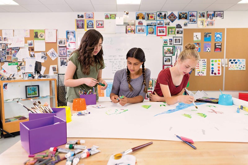 Chenille Kraft Creativity Street Chenille Kraft Tempera Cakes 9 Assorted Colors, 1 Count (Pack of 1) - Image 3